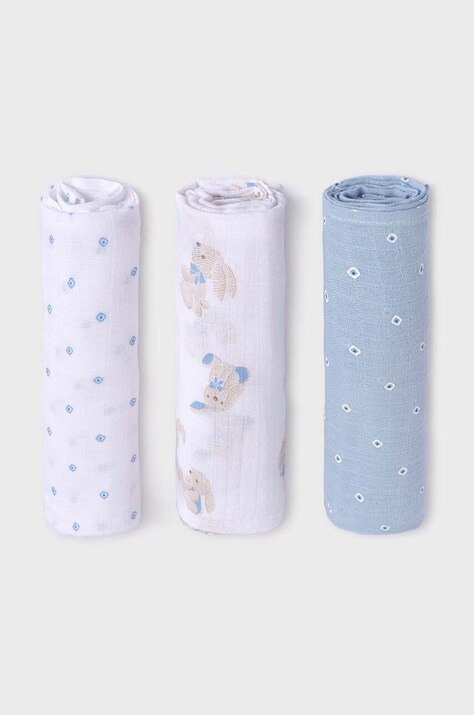 Mayoral Newborn pieluszka niemowlęca 3-pack