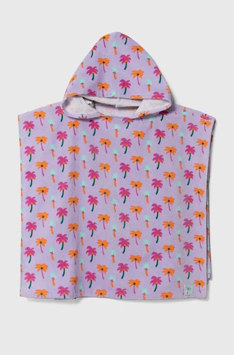 Дитячий бавовняний рушник zippy колір фіолетовий