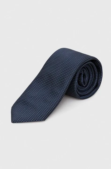 Шовковий галстук BOSS колір синій