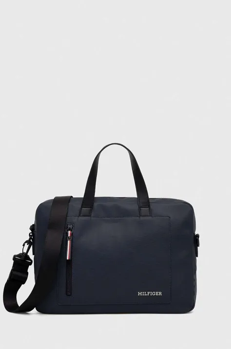 Τσάντα φορητού υπολογιστή Tommy Hilfiger χρώμα: ναυτικό μπλε