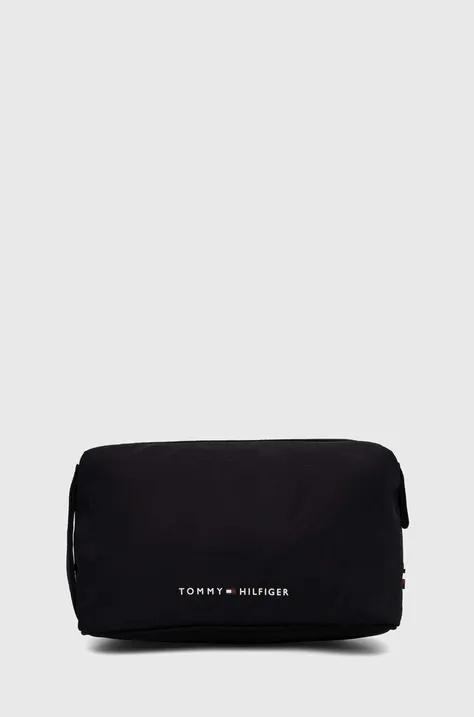 Kozmetická taška Tommy Hilfiger čierna farba