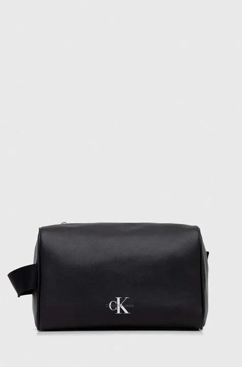 Τσάντα καλλυντικών Calvin Klein Jeans χρώμα: μαύρο
