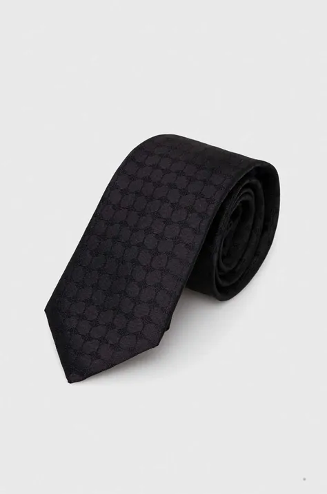 Hodvábna kravata Joop! čierna farba, 3003959810016700
