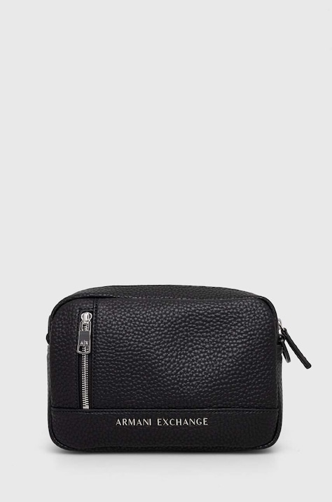 Malá taška Armani Exchange čierna farba, 952663 CC828