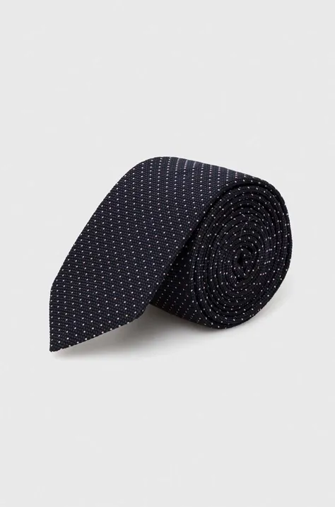 Шовковий галстук HUGO колір синій