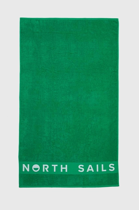 Bavlněný ručník North Sails 98 x 172 cm zelená barva, 623267