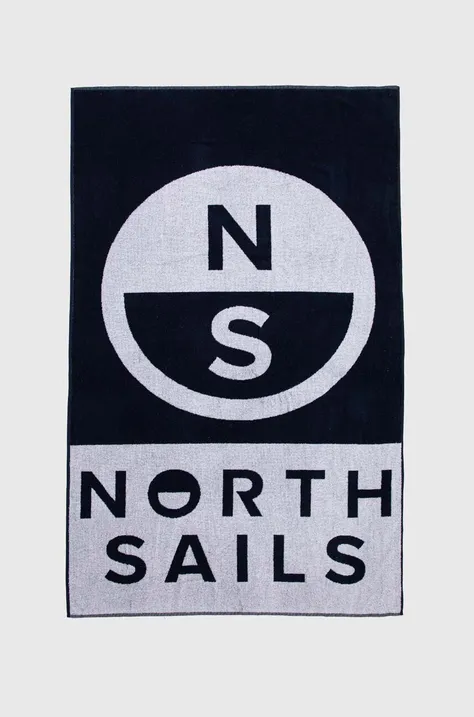 Хлопковое полотенце North Sails 104 x 172 cm. цвет синий 623268