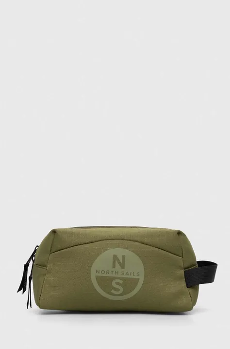 Kozmetična torbica North Sails zelena barva, 631292