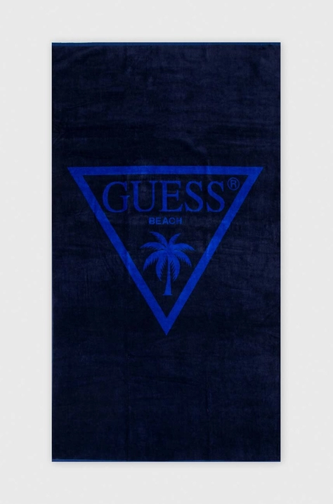 Guess pamut törölköző sötétkék, E4GZ03 SG00L