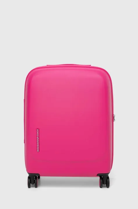 Mandarina Duck walizka kolor różowy