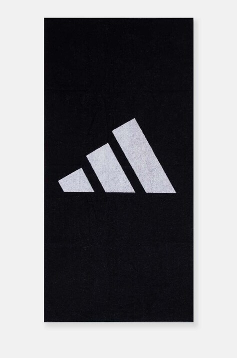 Бавовняний рушник adidas Performance колір чорний