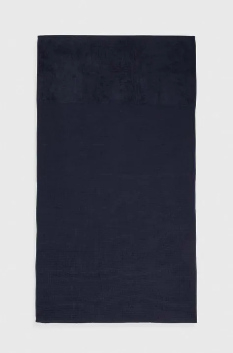 Pamučni ručnik Emporio Armani Underwear boja: tamno plava