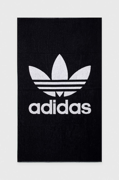 Pamučni ručnik adidas Originals boja: crna, IT7108