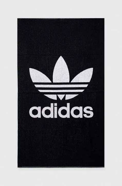 Bavlnený uterák adidas Originals čierna farba