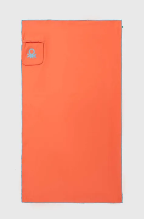 Полотенце United Colors of Benetton цвет оранжевый