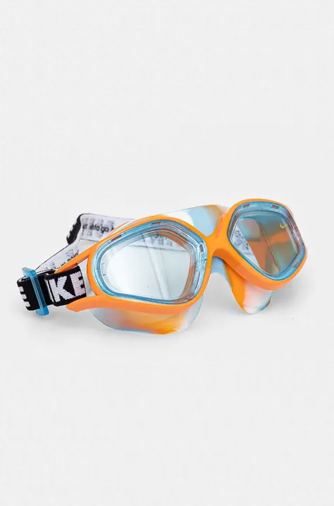 Detské plavecké okuliare Nike oranžová farba