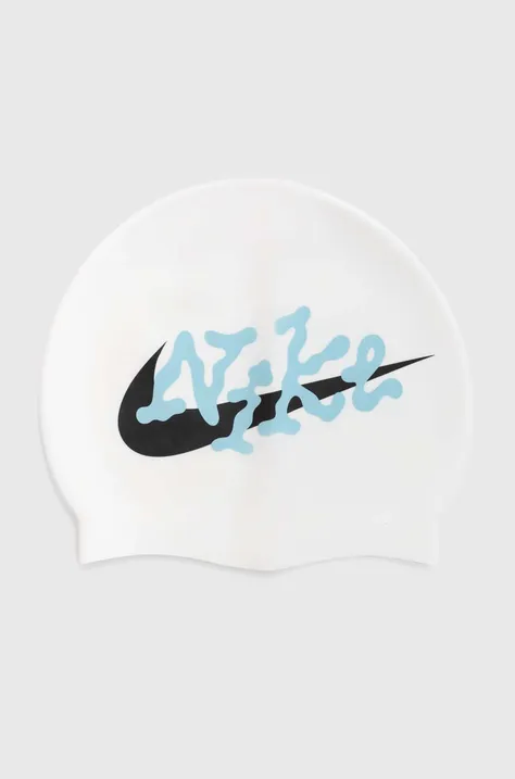 Plavecká čiapka Nike biela farba