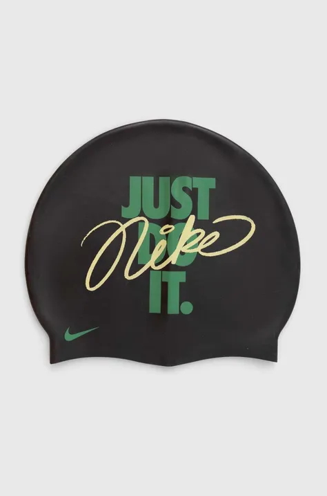 Plavecká čiapka Nike čierna farba