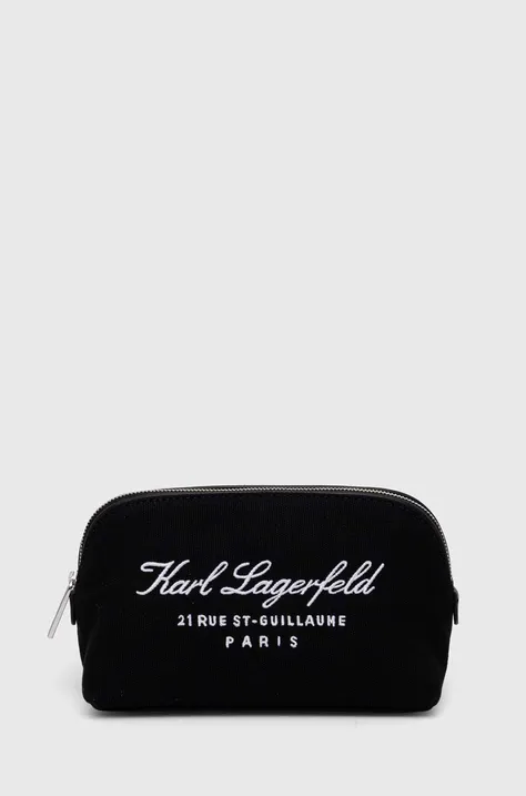 Kozmetička torbica Karl Lagerfeld boja: crna