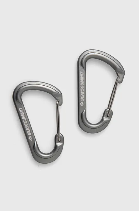 Карабіни Sea To Summit Large Accessory Carabiners 2-pack колір сірий ATD0140-00122101
