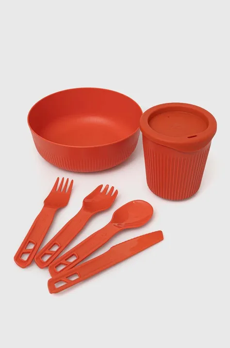 Набір посуду Sea To Summit Passage Dinnerware Set 1 Person колір червоний ACK0370511P