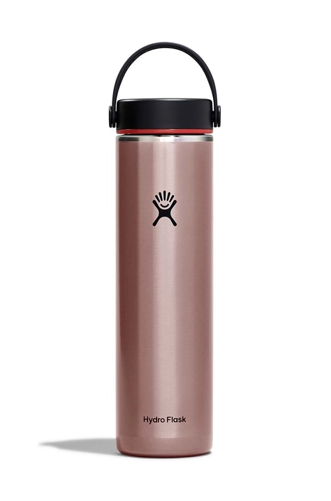 Hydro Flask sticla termica 24 Oz Lightweight Wide Flex Cap B Quartz culoarea roz, LW24LWB088