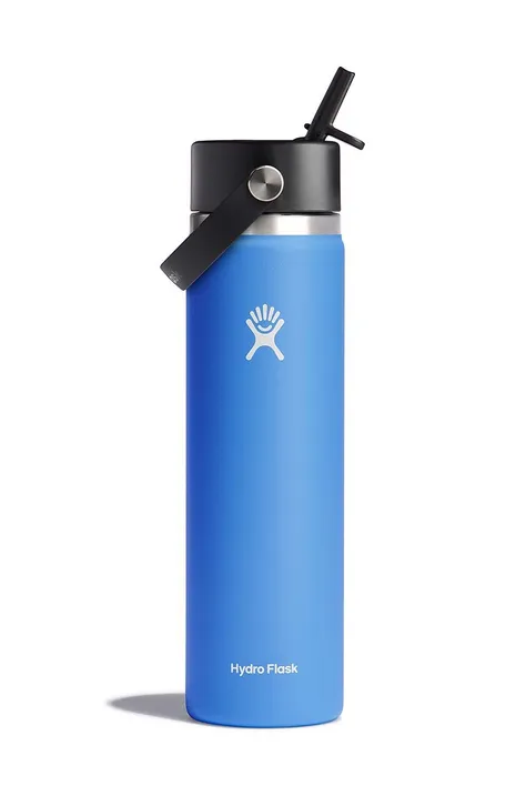 Hydro Flask butelka termiczna 24 Oz Wide Flex Straw Cap Cascade kolor niebieski W24BFS482
