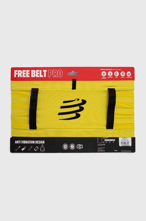 Tekaški pas Compressport Free Belt Pro rumena barva, CU00011B