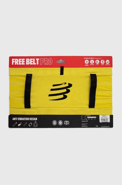 Bežecký pás Compressport Free Belt Pro žltá farba, CU00011B