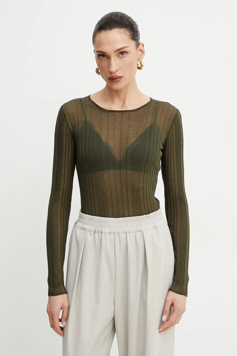 Pinko bluza femei, culoarea negru, neted