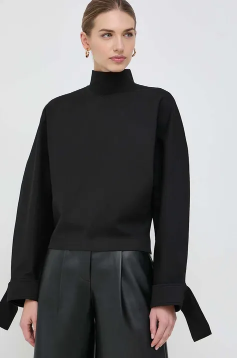 Majica Victoria Beckham ženska, črna barva