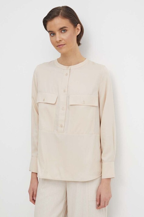 Joop! bluza femei, culoarea bej, neted, 30042154 10017428
