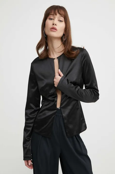 Блуза Stine Goya в черно с изчистен дизайн SG5427