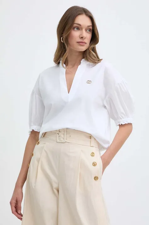 Bluza Twinset za žene, boja: bijela, bez uzorka