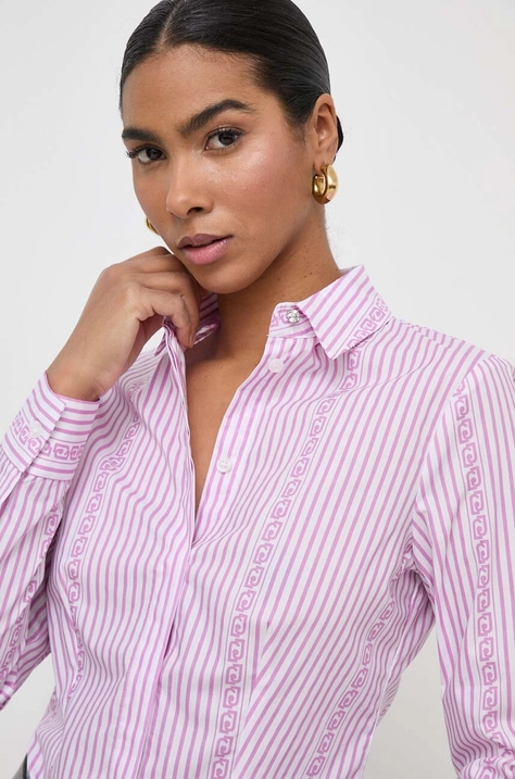 Liu Jo camicia in cotone donna colore rosa