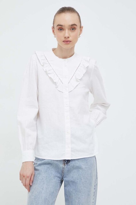 Levi's camasa de in culoarea alb, regular