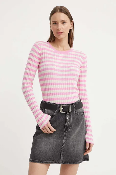 Résumé pulover ArlieRS Knit Blouse femei, culoarea roz, light, 20361115