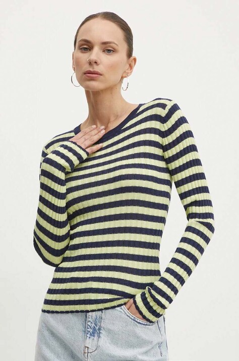 Résumé pulóver ArlieRS Knit Blouse könnyű, női, sötétkék, 20361115