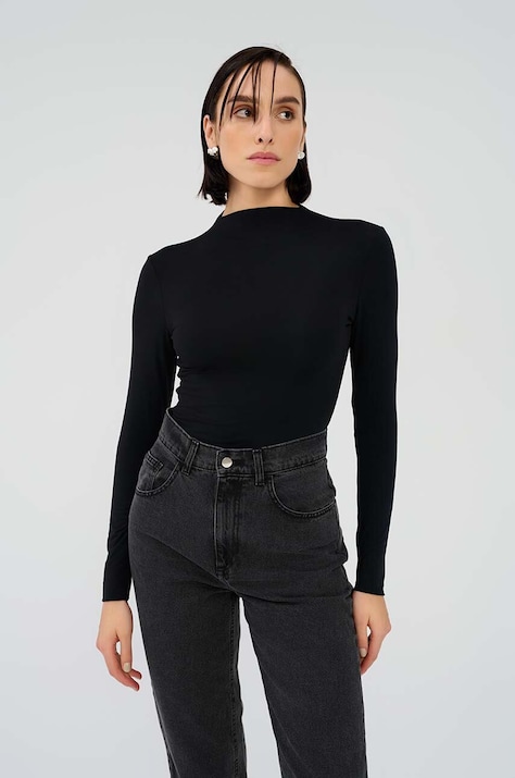 Bluza Saint Body za žene, boja: crna, bez uzorka