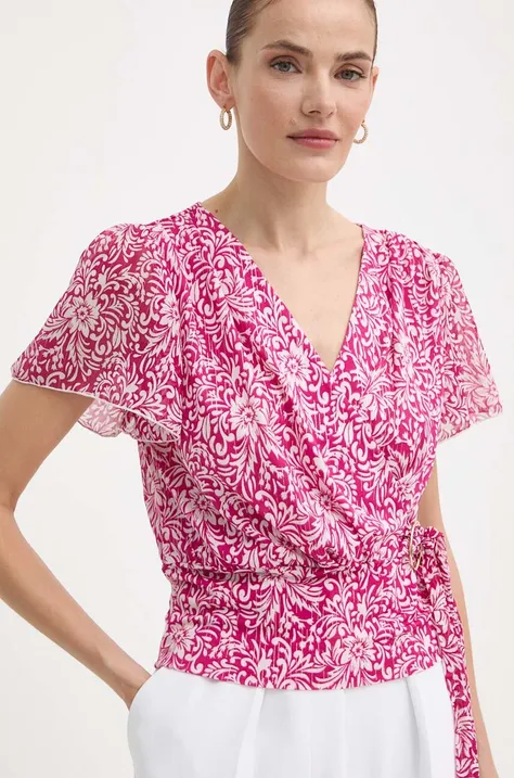 Блузка Morgan DRICHIE жіноча колір рожевий візерунок DRICHIE