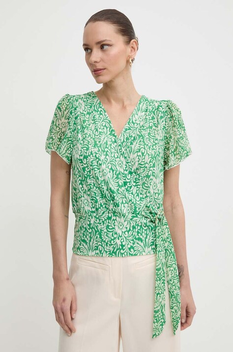 Morgan bluza DRICHIE femei, culoarea verde, modelator, DRICHIE