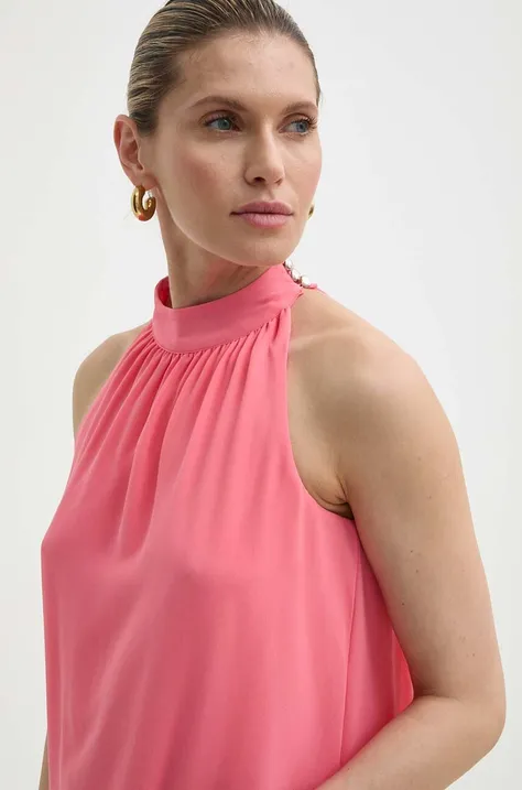 Блузка Morgan OCLAK жіноча колір рожевий однотонна OCLAK