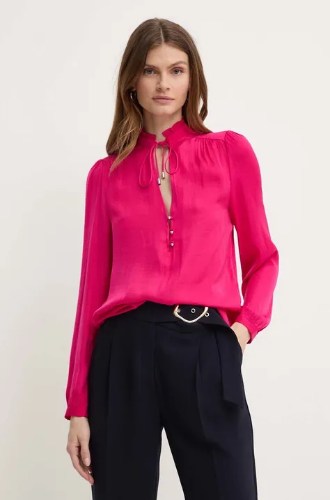 Блузка Morgan OMILO жіноча колір рожевий однотонна OMILO
