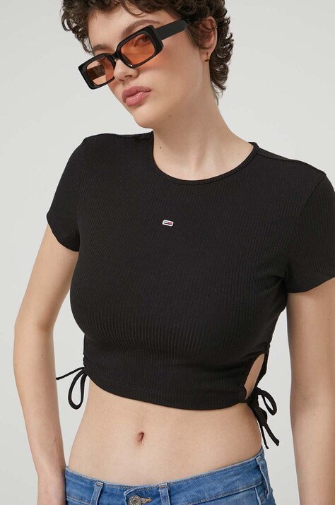 Тениска Tommy Jeans в черно DW0DW17902