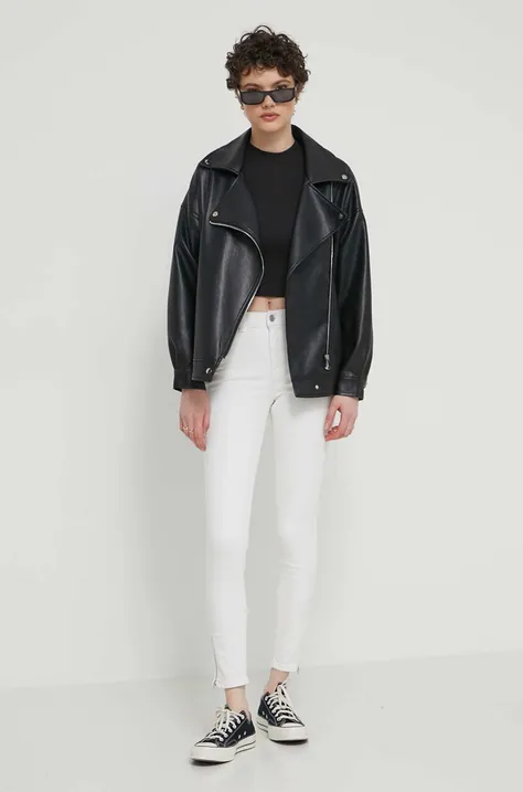 Tommy Jeans top damski kolor czarny DW0DW17985