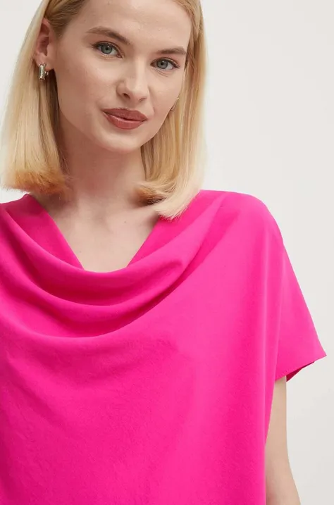 Joseph Ribkoff bluzka damska kolor różowy gładka 241099