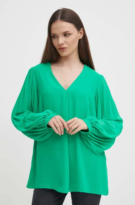 Блузка Joseph Ribkoff жіноча колір зелений однотонна 241173