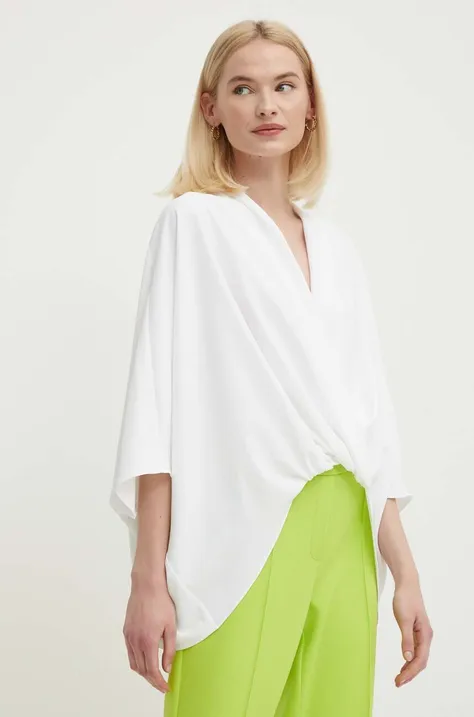 Блуза Joseph Ribkoff в бяло с изчистен дизайн 241218