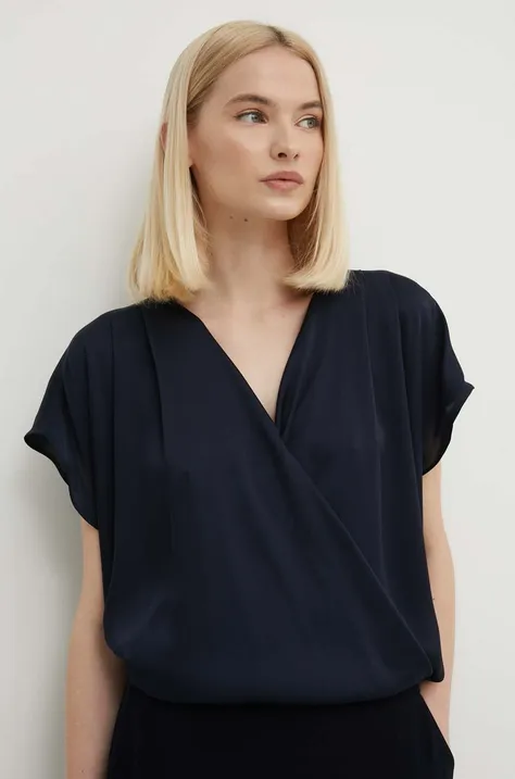 Блуза Joseph Ribkoff в тъмносиньо с изчистен дизайн 241278