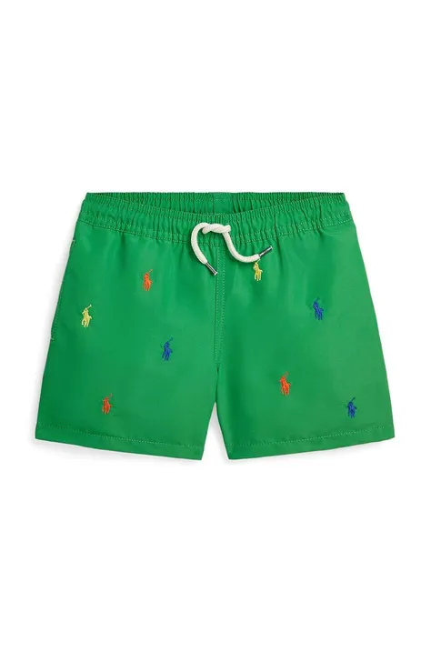 Otroške kopalne kratke hlače Polo Ralph Lauren zelena barva